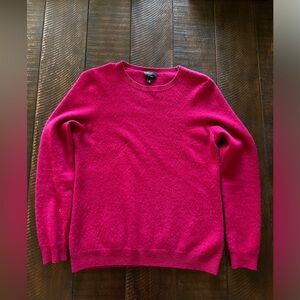 *100% cashmere Talbots Medium Petite Magenta pink sweater